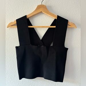 SHEIKE Black Amalfi Knit Crop Top Size XS